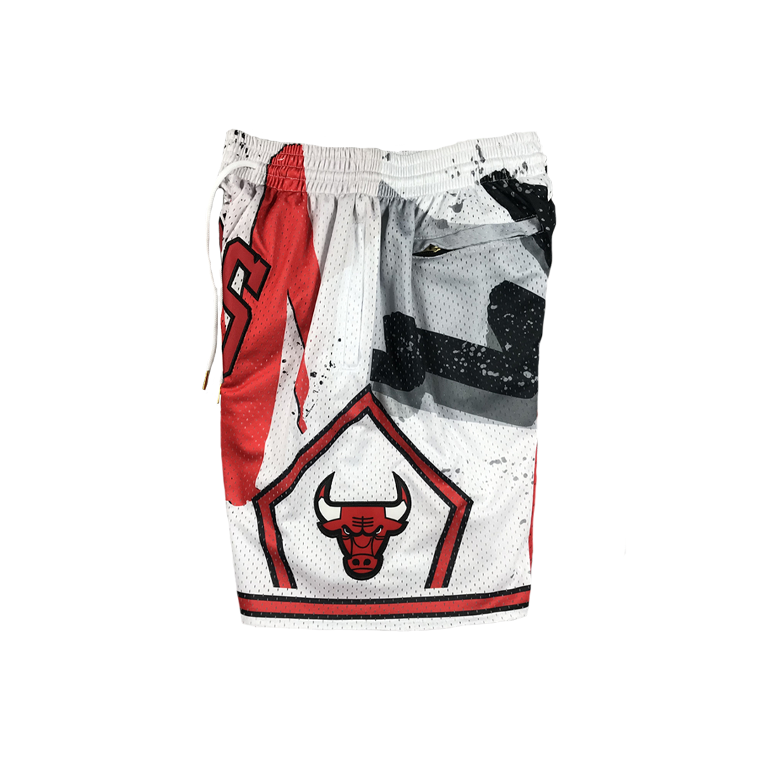 Bulls Vintage Shorts - Paint Splatter