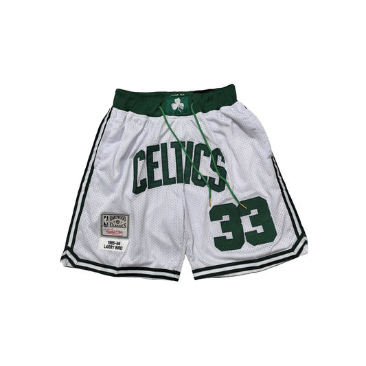 Celtics Vintage Shorts - Bird/White