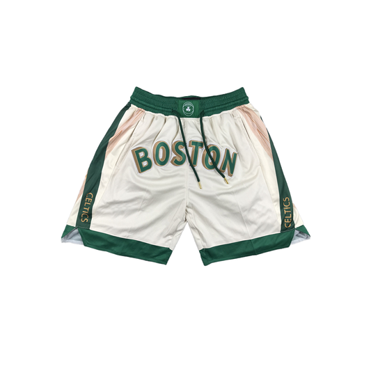 Celtics Vintage Shorts - Boston Tan/Green