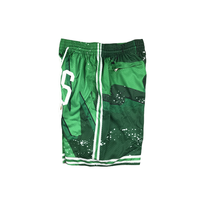 Celtics Vintage Shorts - Paint Splatter