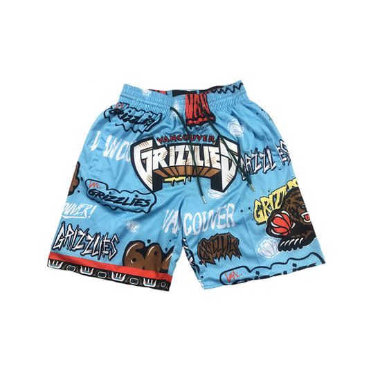 Grizzlies Vintage Shorts - All Over Print