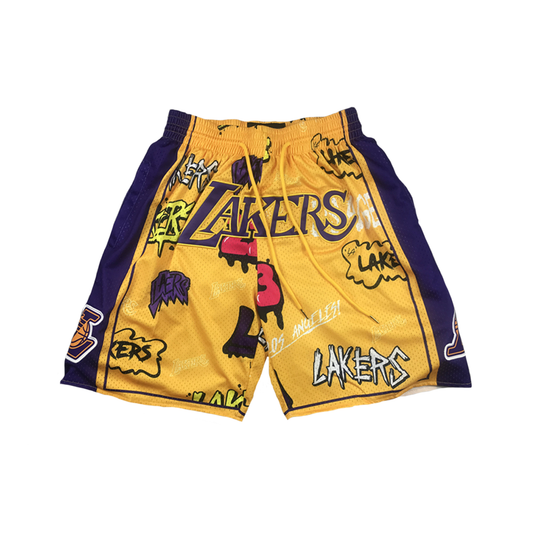 Lakers Vintage Shorts - All Over Print