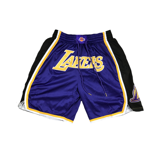 Lakers Vintage Shorts - Purple/Yellow/Black