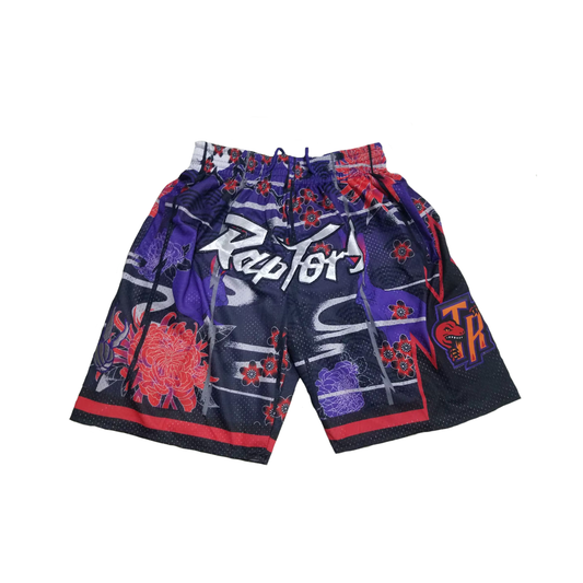Raptors Vintage Shorts - Floral
