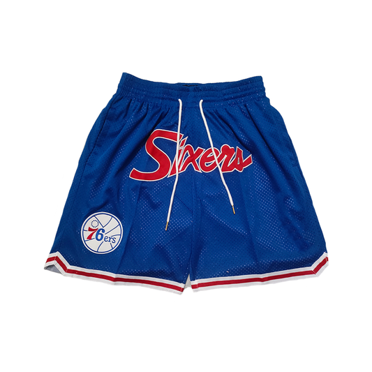 Sixers Vintage Shorts - Blue